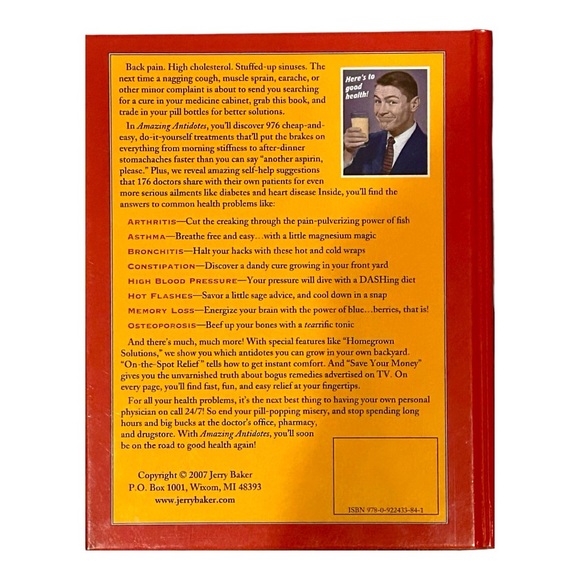 Jerry Baker's Amazing Antidotes Book! EUC! - Picture 9 of 12